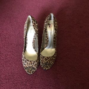 Leopard print heels